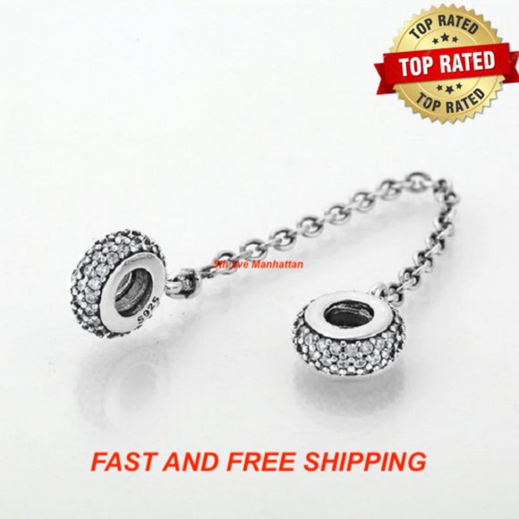 Pandora PAVE Inspiration SAFETY CHAIN #791736CZ - Picture 6 of 7